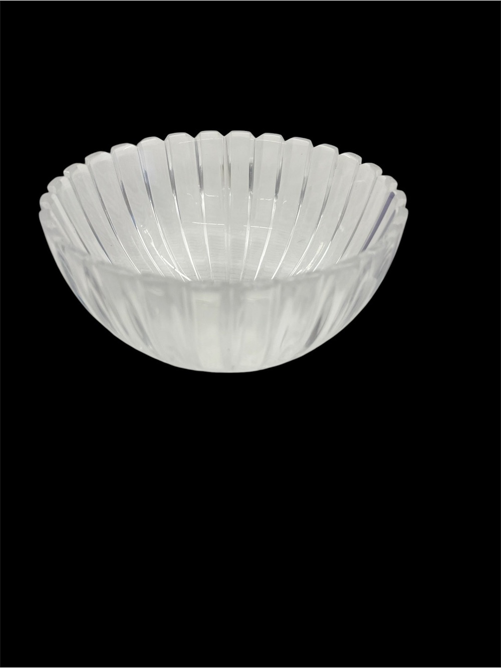 Tiffany & Co. Clear Crystal Fluted Serving Bowl